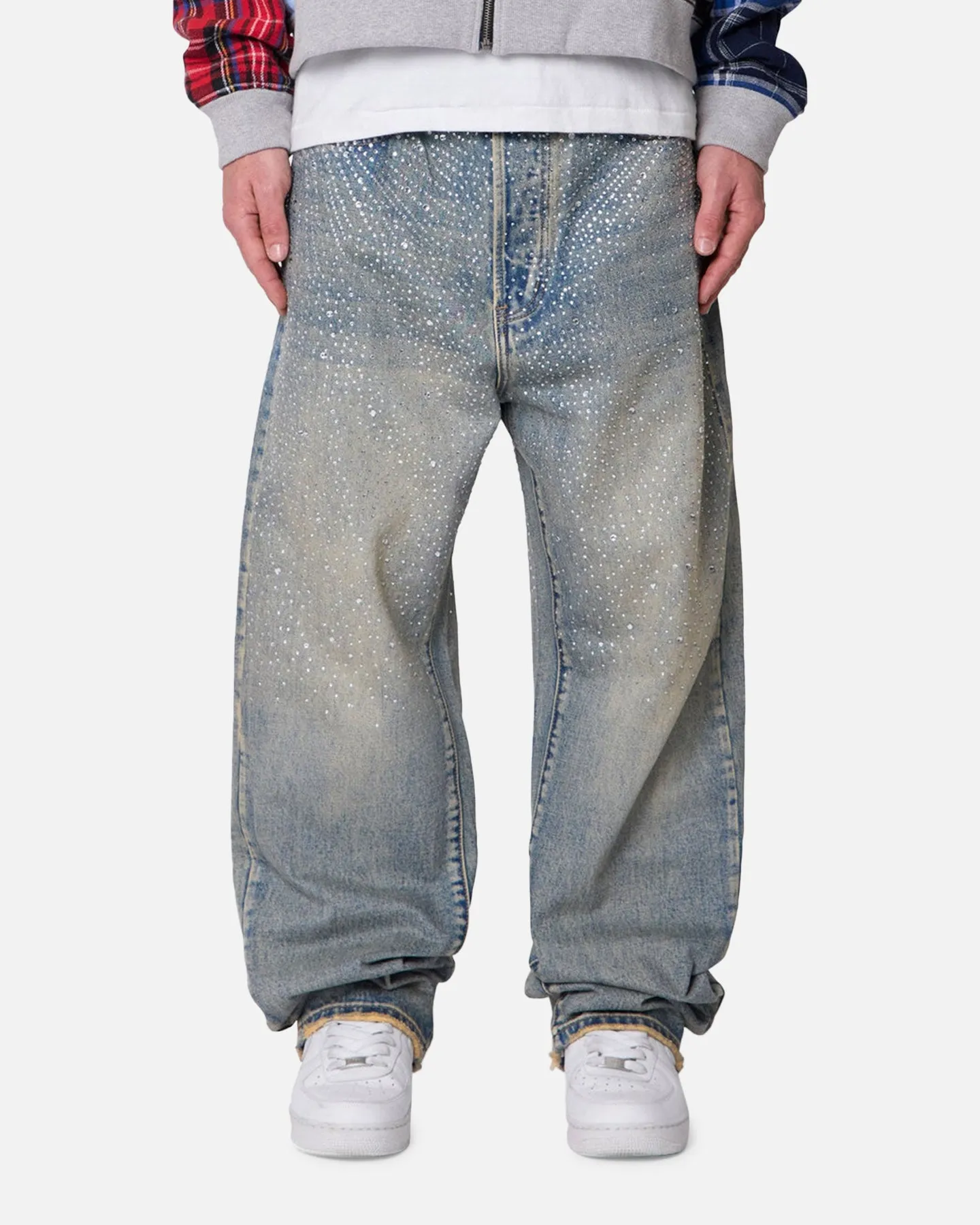 MNML Ultra Baggy Gem Denim Jeans Blue sold by Culture Kings