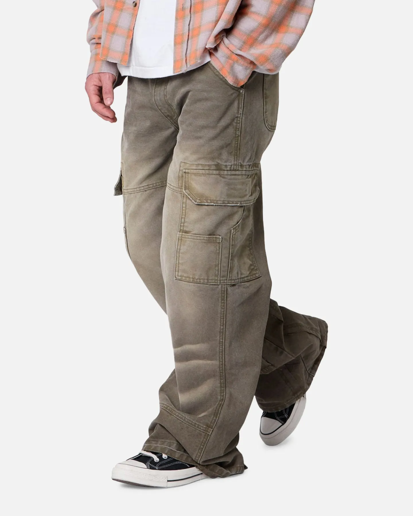 MNML Double Knee Cargo Pants Olive sold by Culture Kings product image thumbnail 5