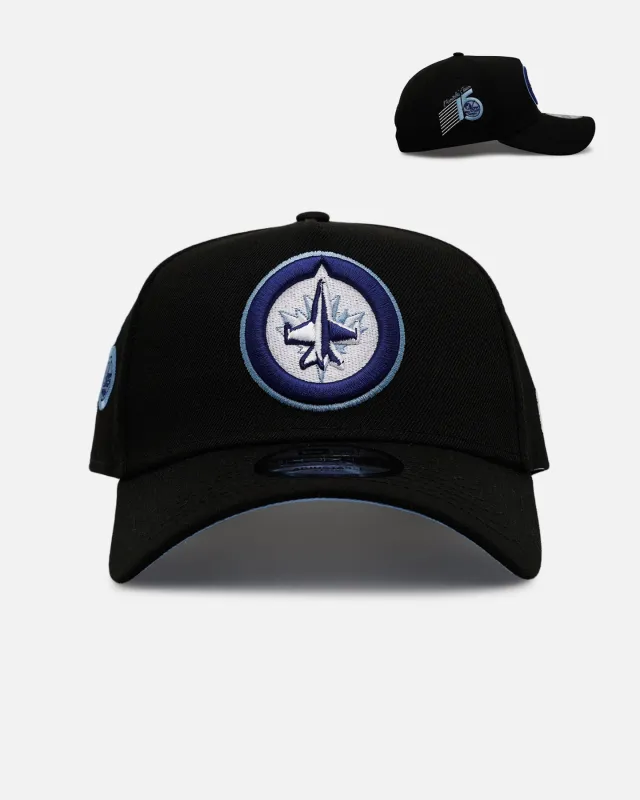New Era Winnipeg Jets 'Black And Sky Blue' 9FORTY A-Frame Snapback Black/Sky Blue sold by Culture Kings