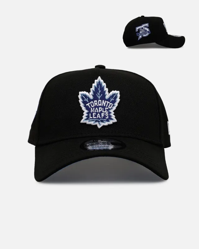 New Era Toronto Maple Leafs 'Black And Sky Blue' 9FORTY A-Frame Snapback Black/Sky Blue sold by Culture Kings