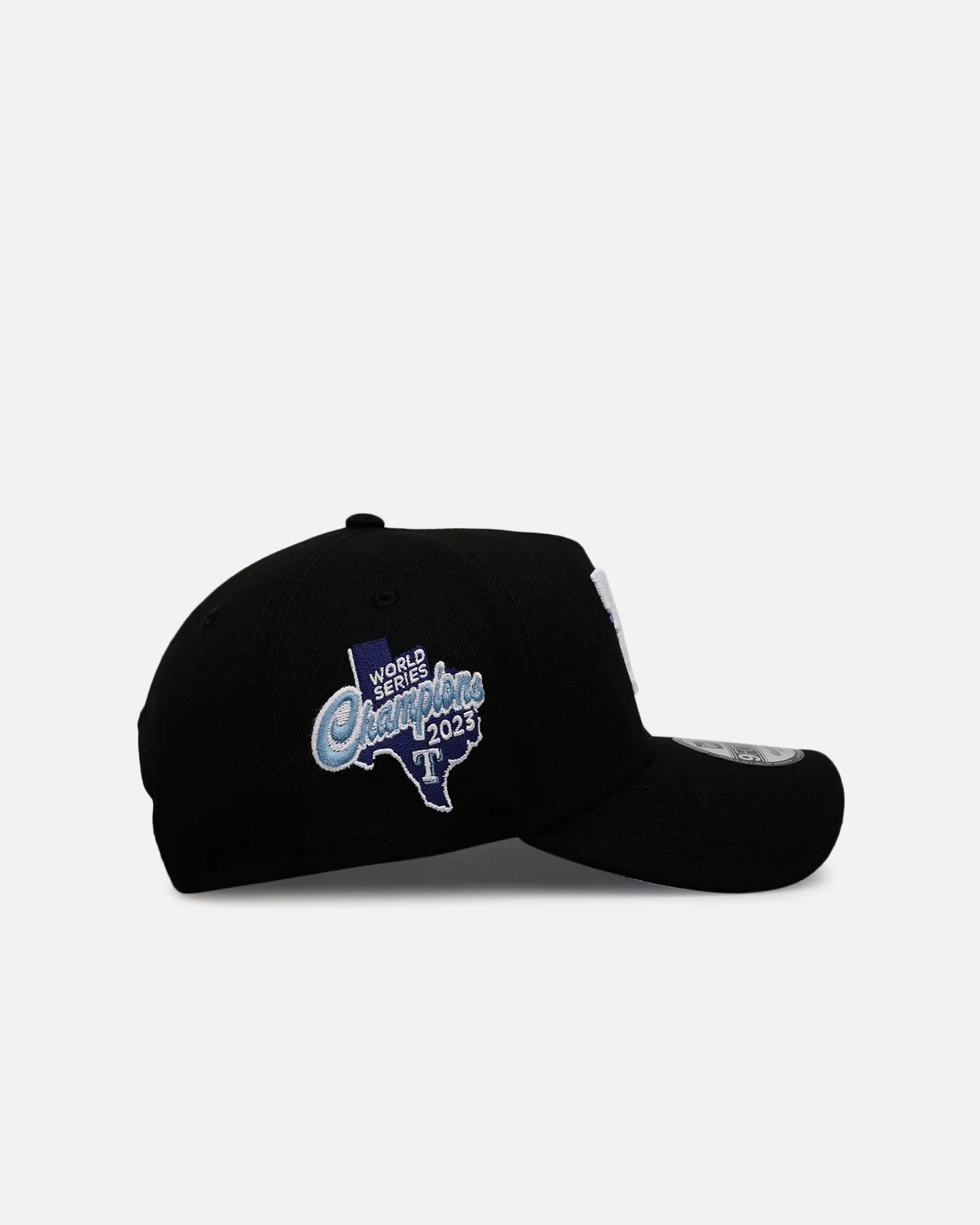 New Era Texas Rangers 'Black And Sky Blue' 9FORTY A-Frame Snapback Black/Sky Blue sold by Culture Kings product image thumbnail 3