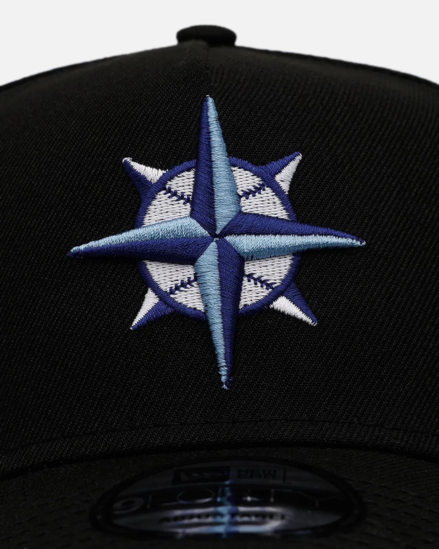 New Era Seattle Mariners 'Black And Sky Blue' 9FORTY A-Frame Snapback Black/Sky Blue sold by Culture Kings product image thumbnail 5