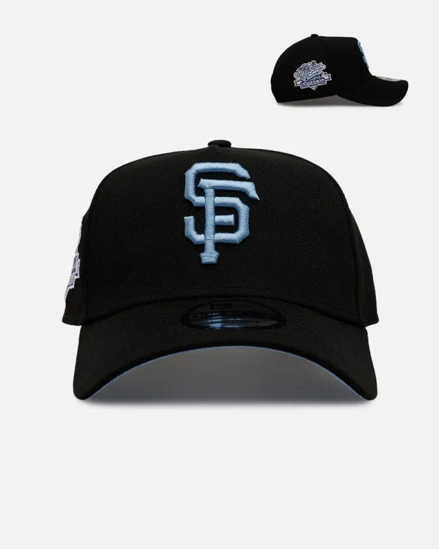 New Era San Francisco Giants 'Black And Sky Blue' 9FORTY A-Frame Snapback Black/Sky Blue sold by Culture Kings