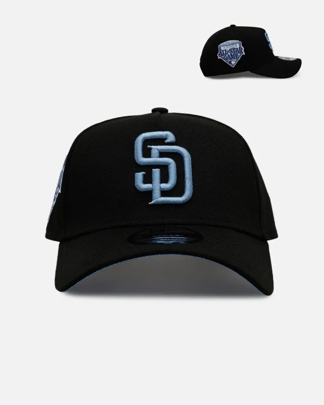 New Era San Diego Padres 'Black And Sky Blue' 9FORTY A-Frame Snapback Black/Sky Blue sold by Culture Kings