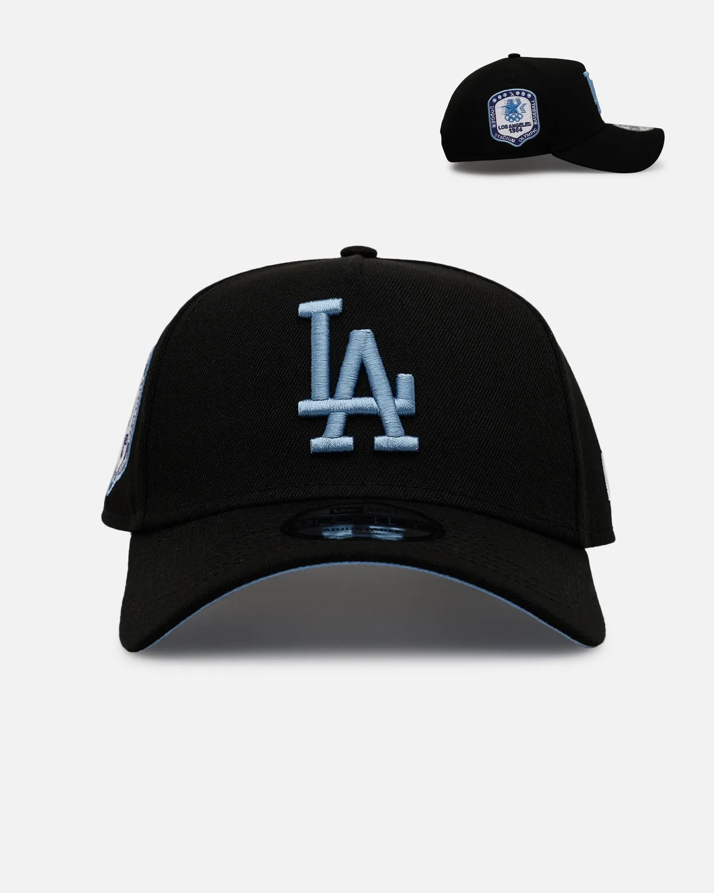 New Era Los Angeles Dodgers 'Black And Sky Blue' 9FORTY A-Frame Snapback Black/Sky Blue sold by Culture Kings