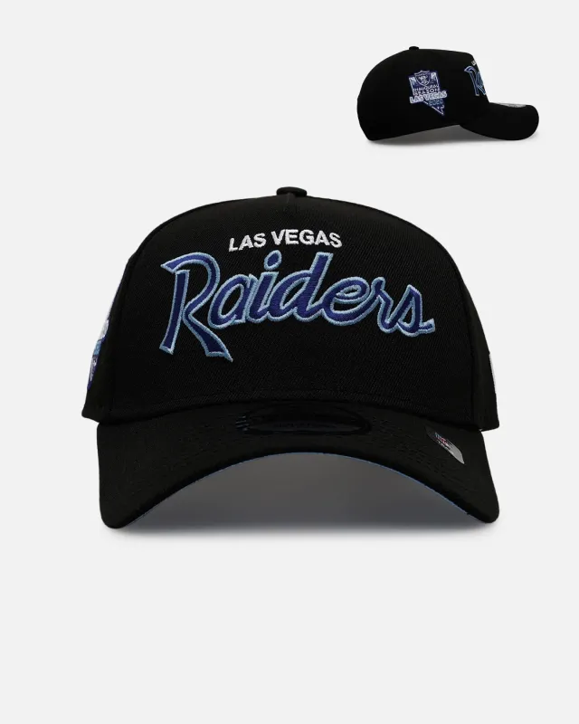 New Era Las Vegas Raiders 'Black And Sky Blue' 9FORTY A-Frame Snapback Black/Sky Blue sold by Culture Kings