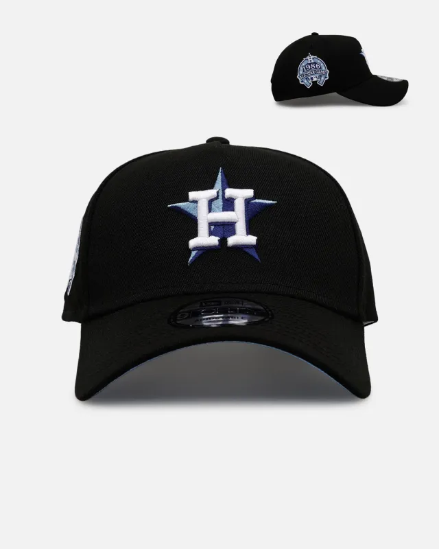 New Era Houston Astros 'Black And Sky Blue' 9FORTY A-Frame Snapback Black/Sky Blue sold by Culture Kings