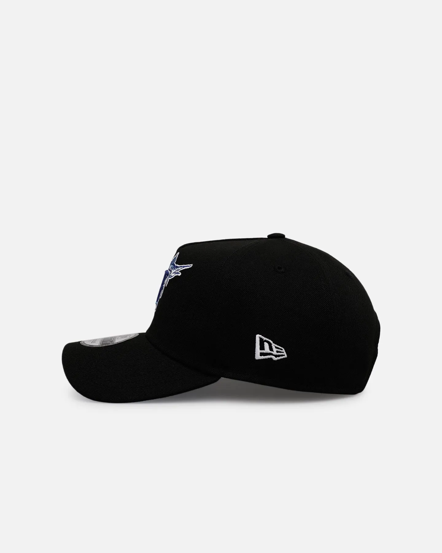 New Era Florida Marlins 'Black And Sky Blue' 9FORTY A-Frame Snapback Black/Sky Blue sold by Culture Kings product image thumbnail 4