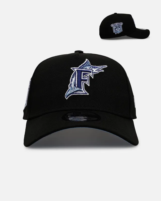 New Era Florida Marlins 'Black And Sky Blue' 9FORTY A-Frame Snapback Black/Sky Blue sold by Culture Kings