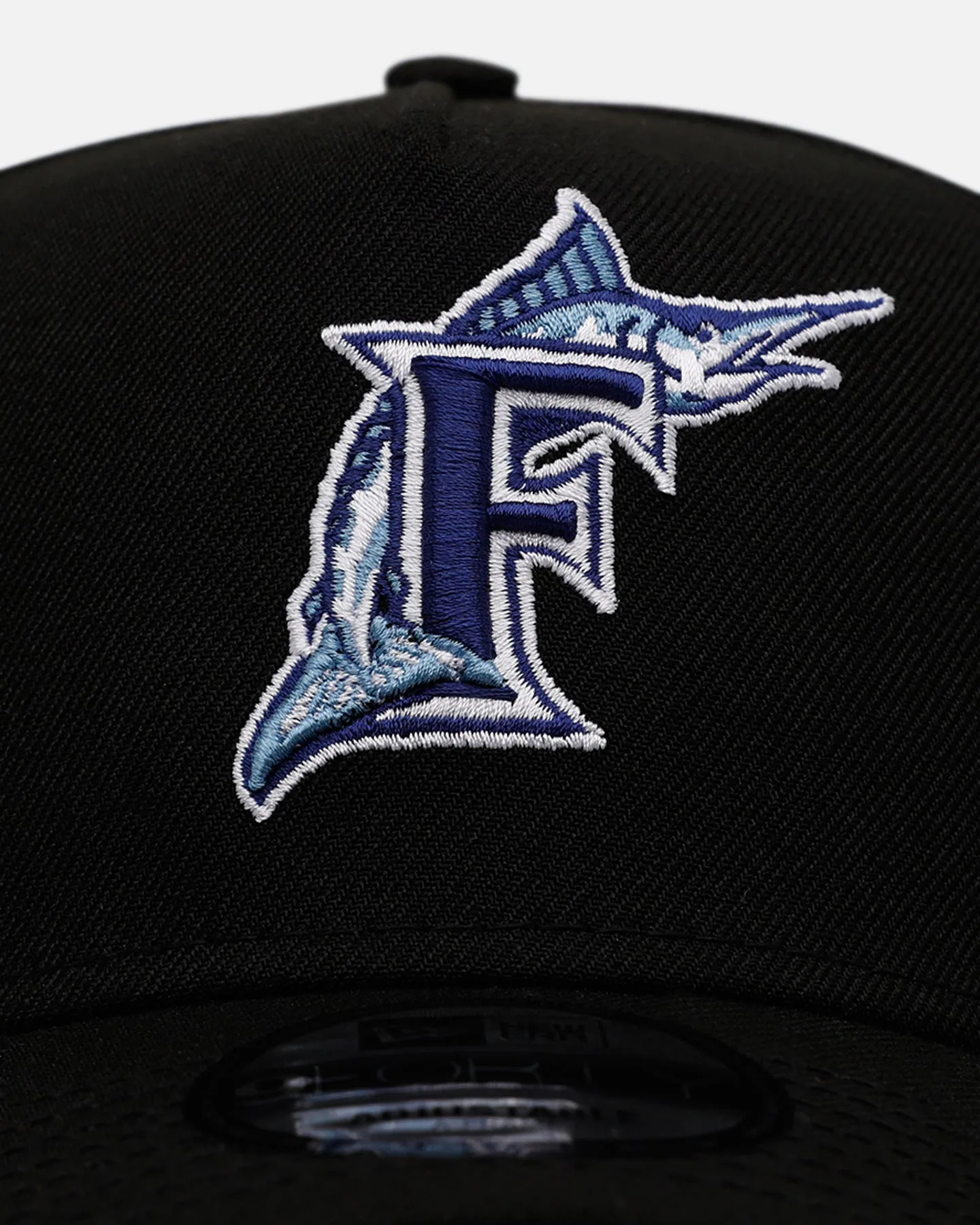 New Era Florida Marlins 'Black And Sky Blue' 9FORTY A-Frame Snapback Black/Sky Blue sold by Culture Kings product image thumbnail 5