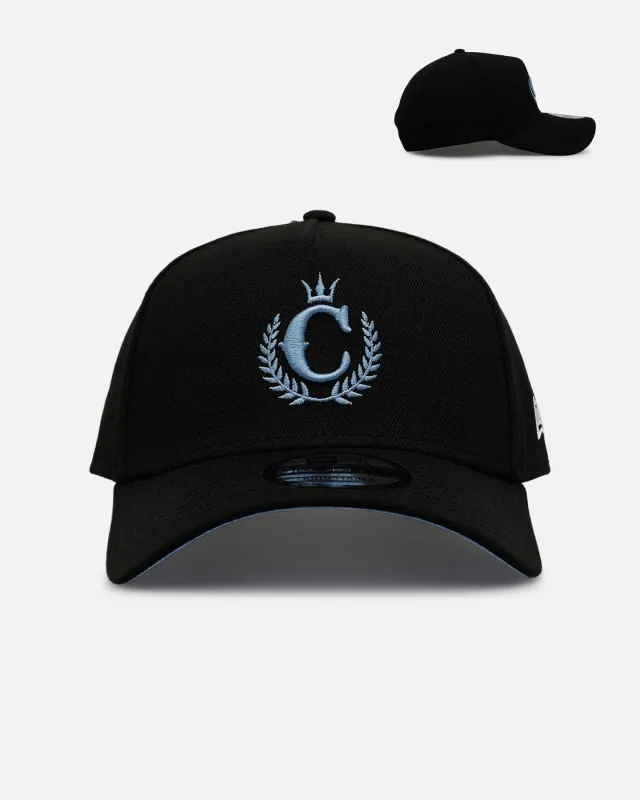New Era X Culture Kings 'Black & Sky Blue' 9FORTY A-Frame Snapback Black/Sky Blue sold by Culture Kings