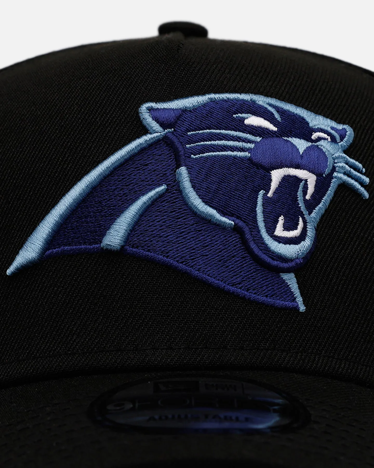 New Era Carolina Panthers 'Black And Sky Blue' 9FORTY A-Frame Snapback Black/Sky Blue sold by Culture Kings product image thumbnail 5