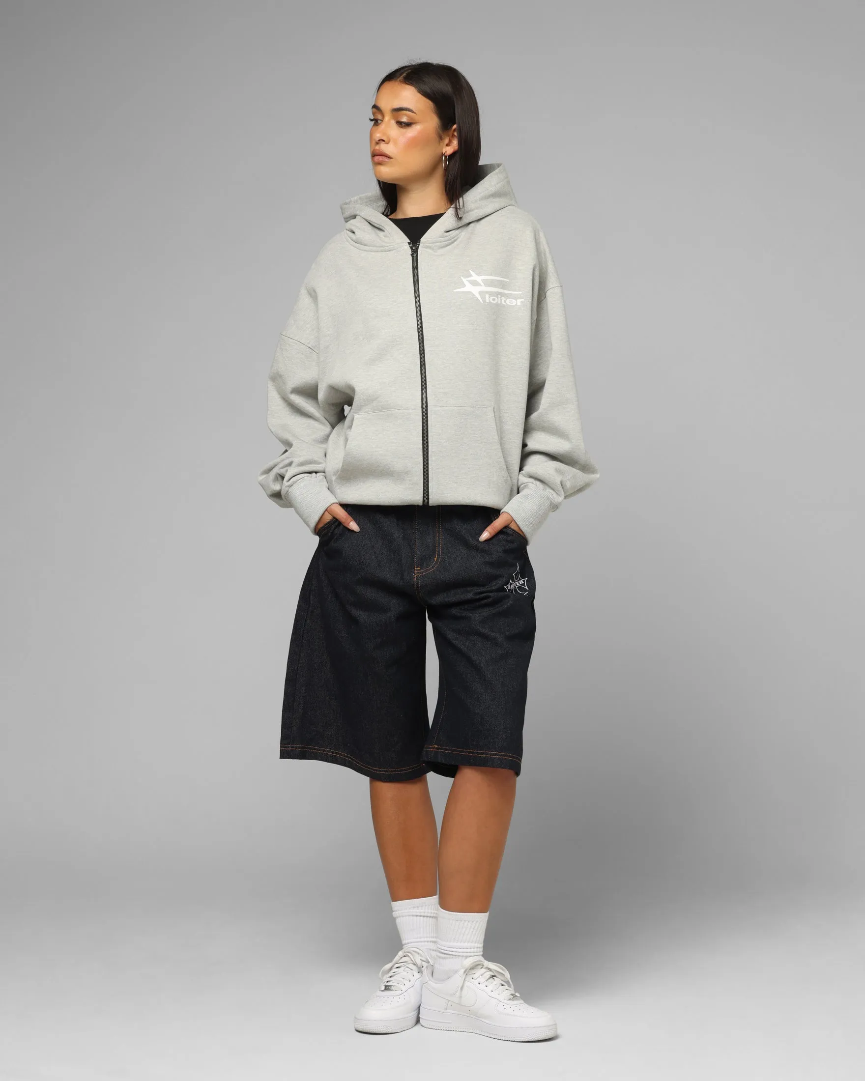 Loiter Hybrid Premium Hoodie Grey sold by Culture Kings product image thumbnail 4