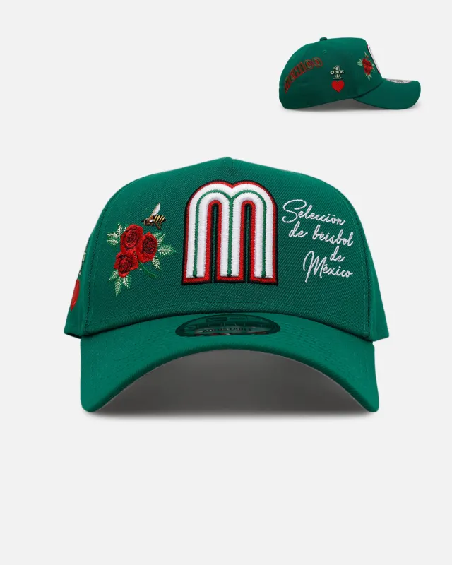 New Era Mexico National Baseball Team 'One Love' 9FORTY A-Frame Snapback Official Team Color sold by Culture Kings