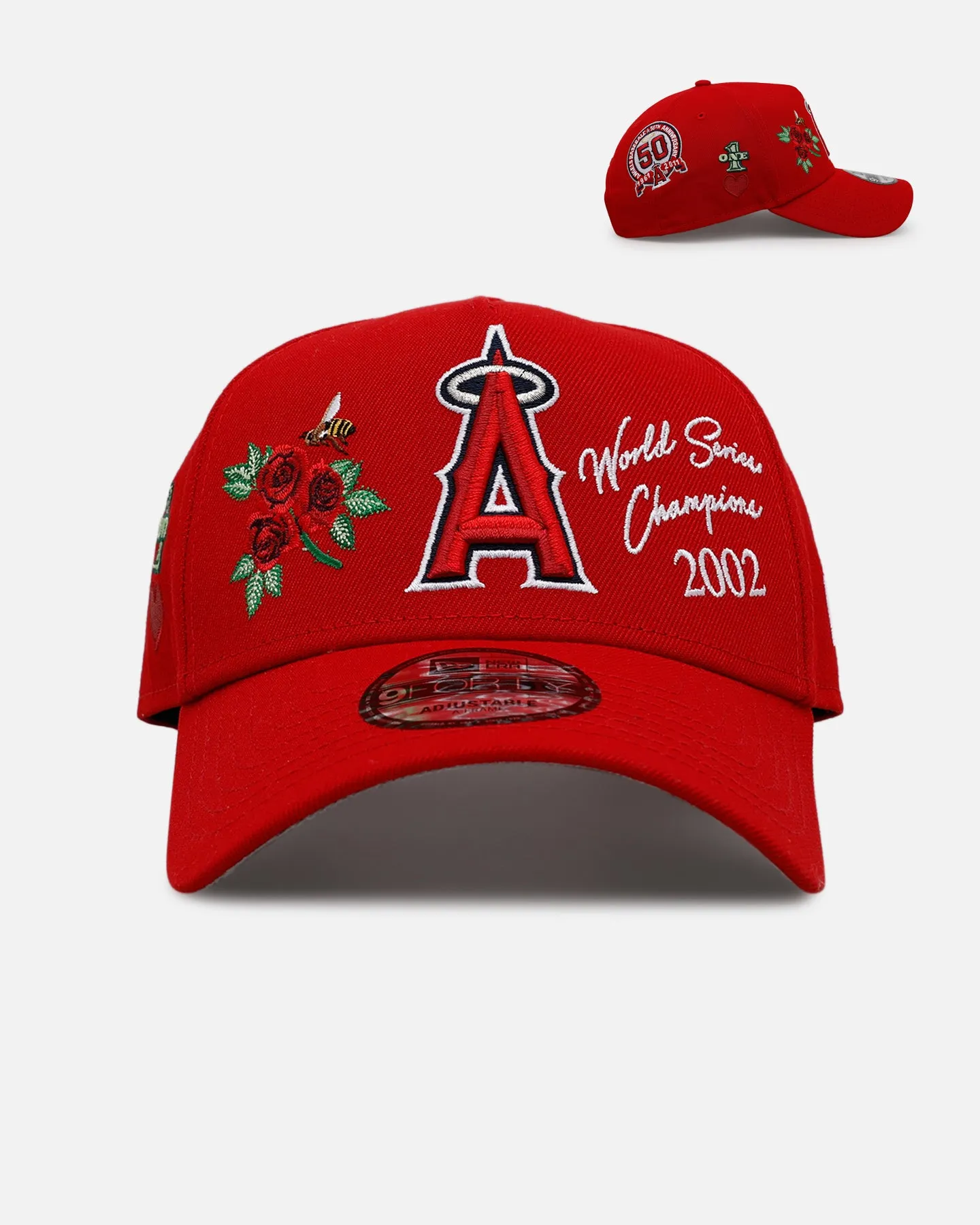 New Era Los Angeles Angels 'One Love' 9FORTY A-Frame Snapback Official Team Color sold by Culture Kings