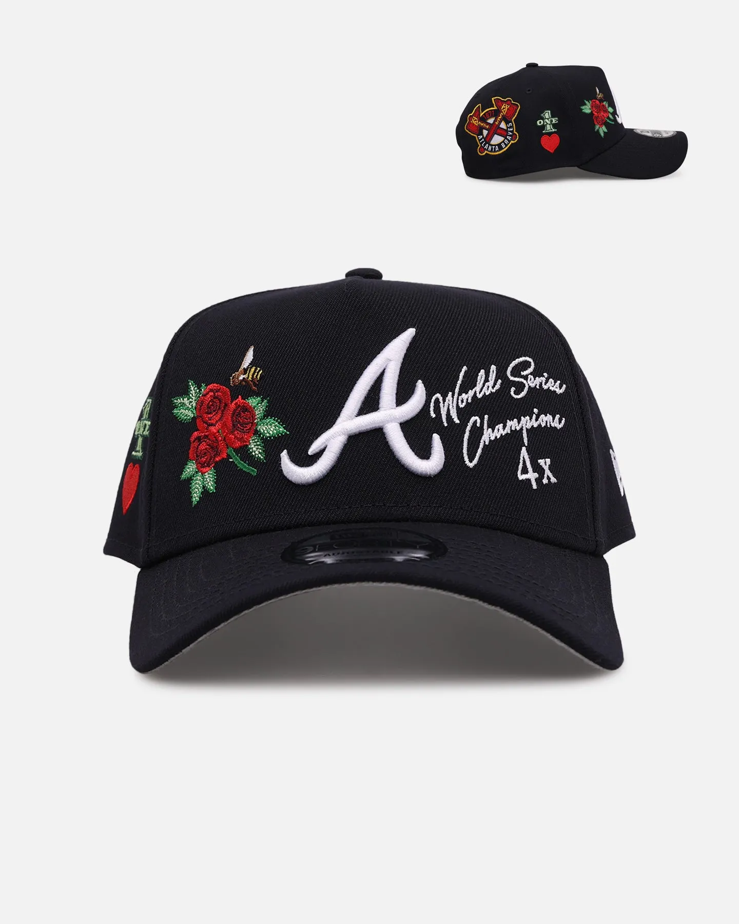 New Era Atlanta Braves 'One Love' 9FORTY A-Frame Snapback Official Team Color sold by Culture Kings