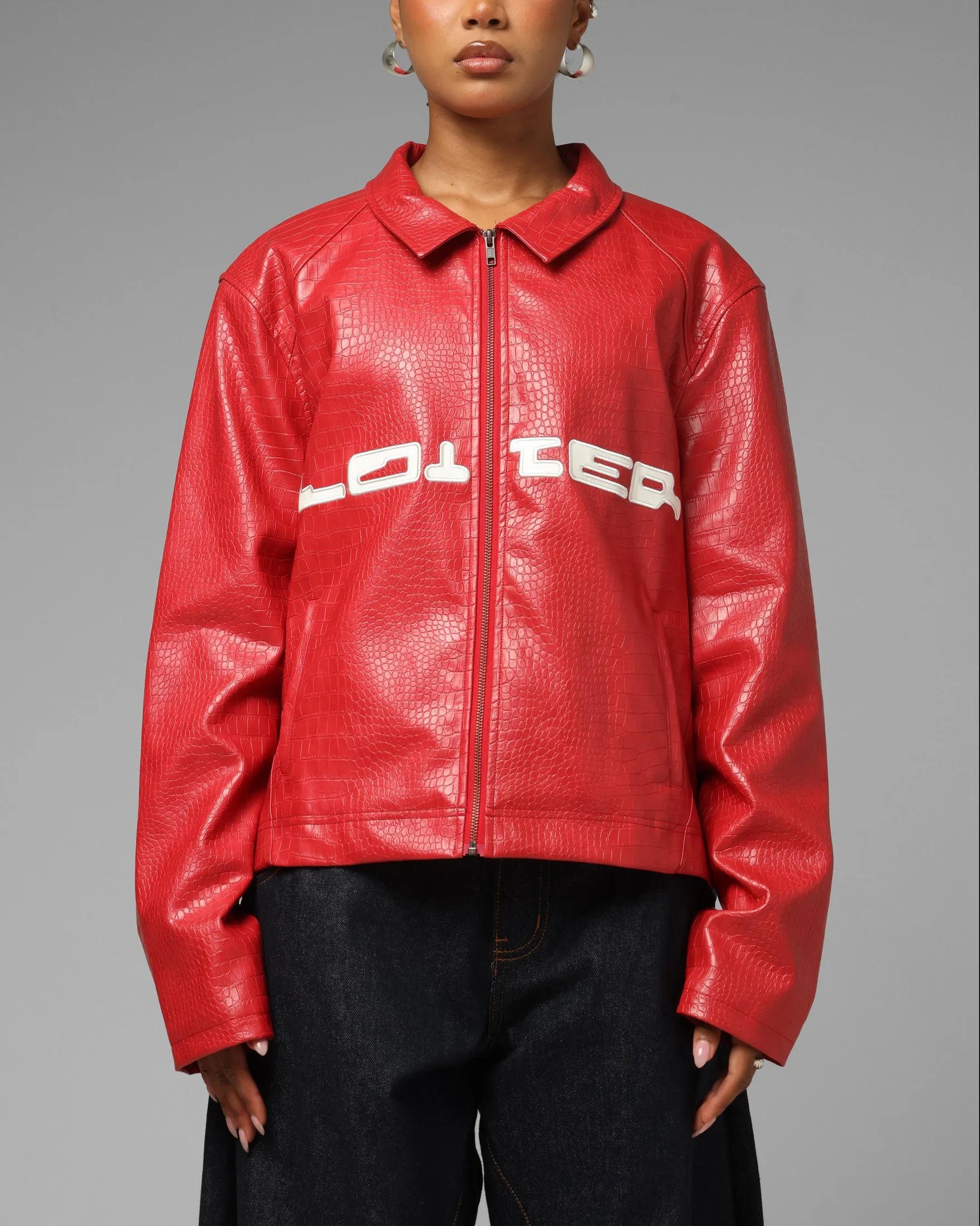 Loiter Speedster Jacket Red sold by Culture Kings