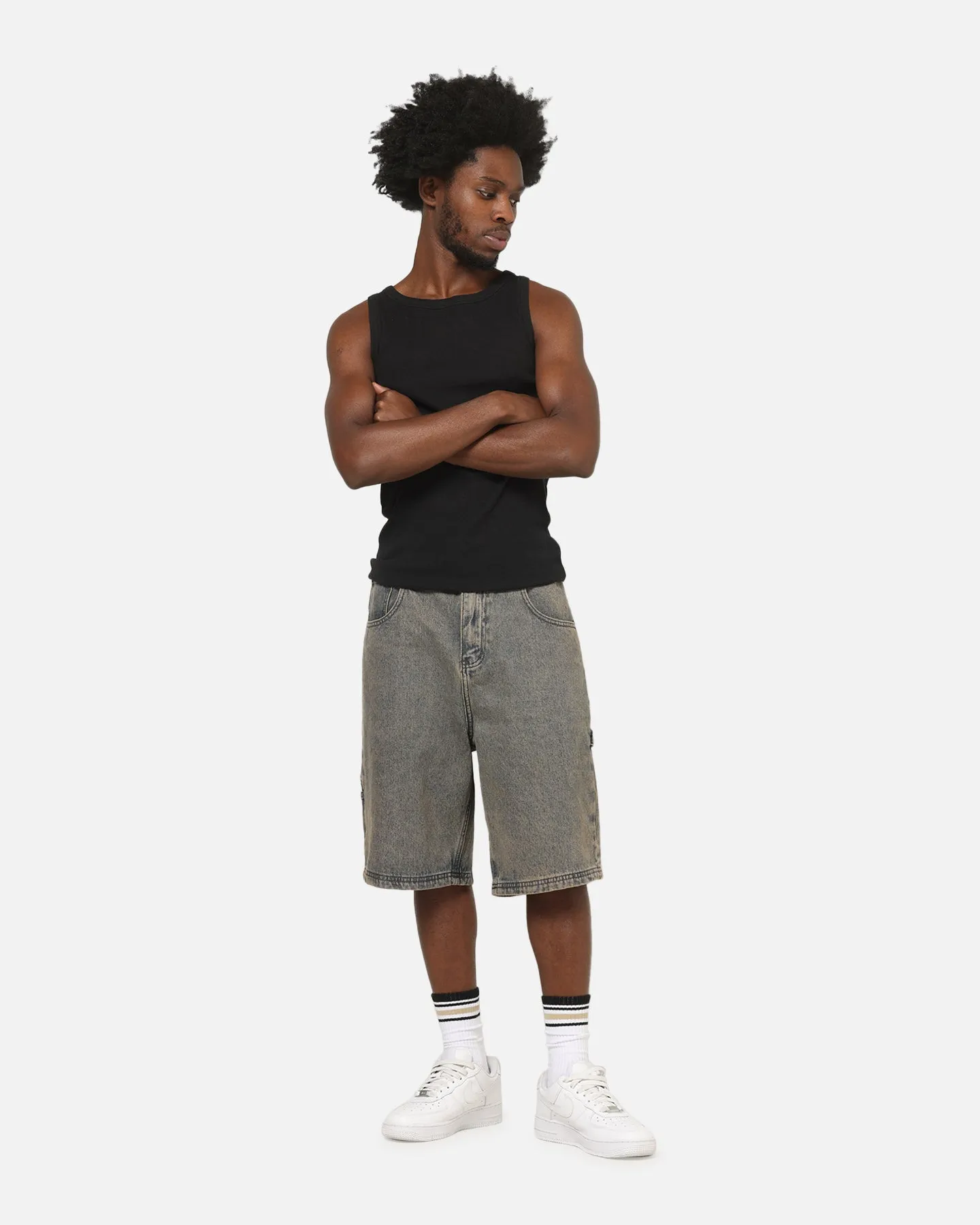 Carre Carpenter Jorts Washed Grey sold by Culture Kings product image thumbnail 2