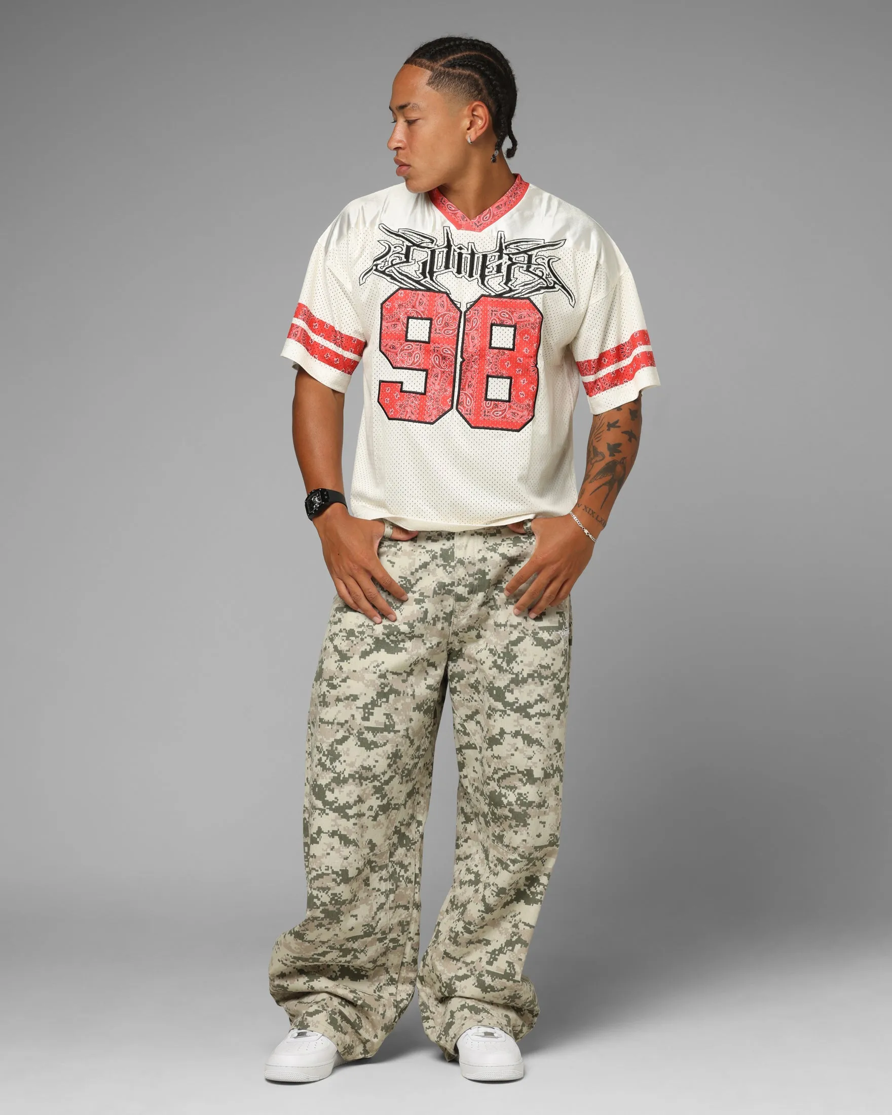 Loiter Hardcore Jersey Off White/Red sold by Culture Kings product image thumbnail 3