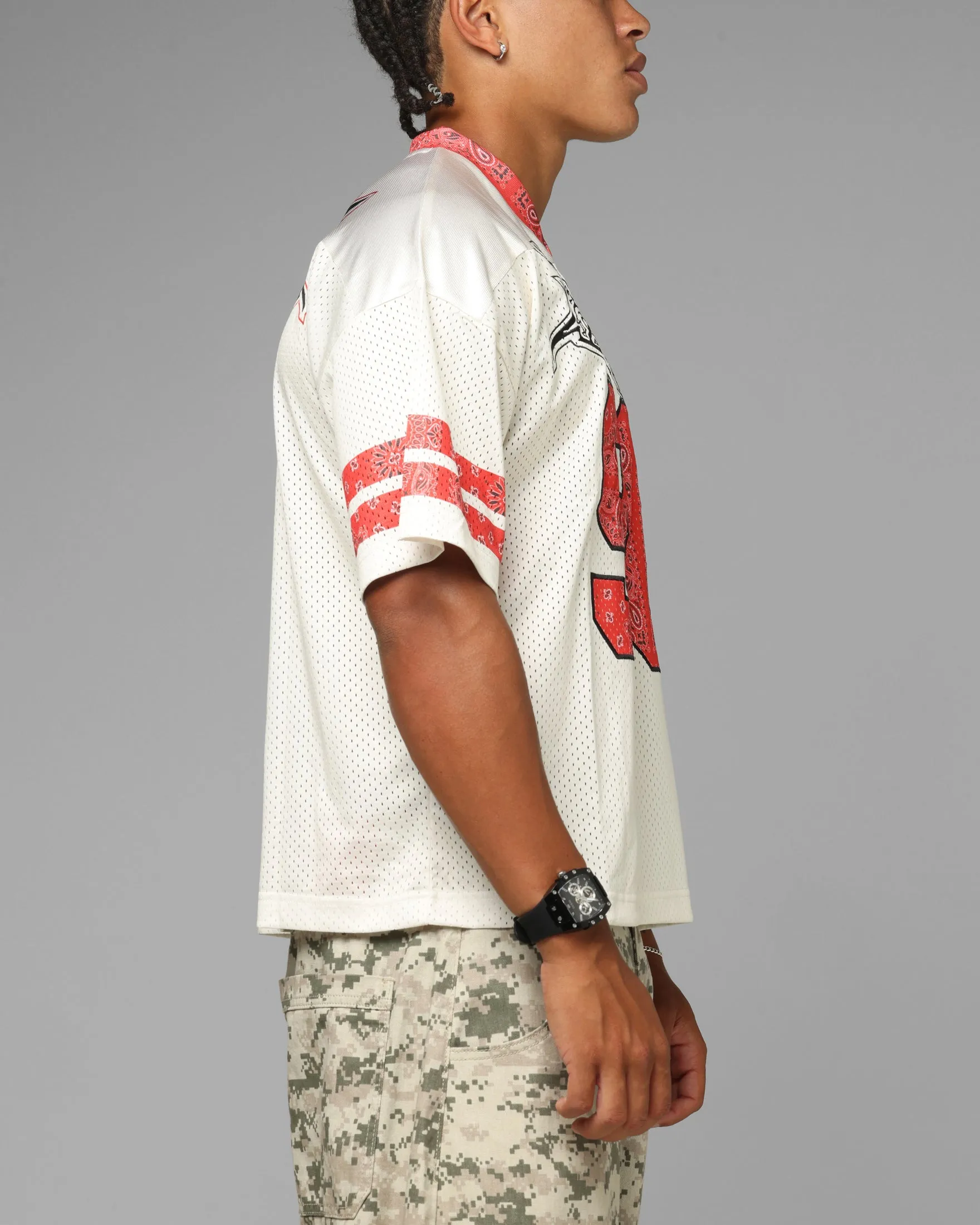 Loiter Hardcore Jersey Off White/Red sold by Culture Kings product image thumbnail 5
