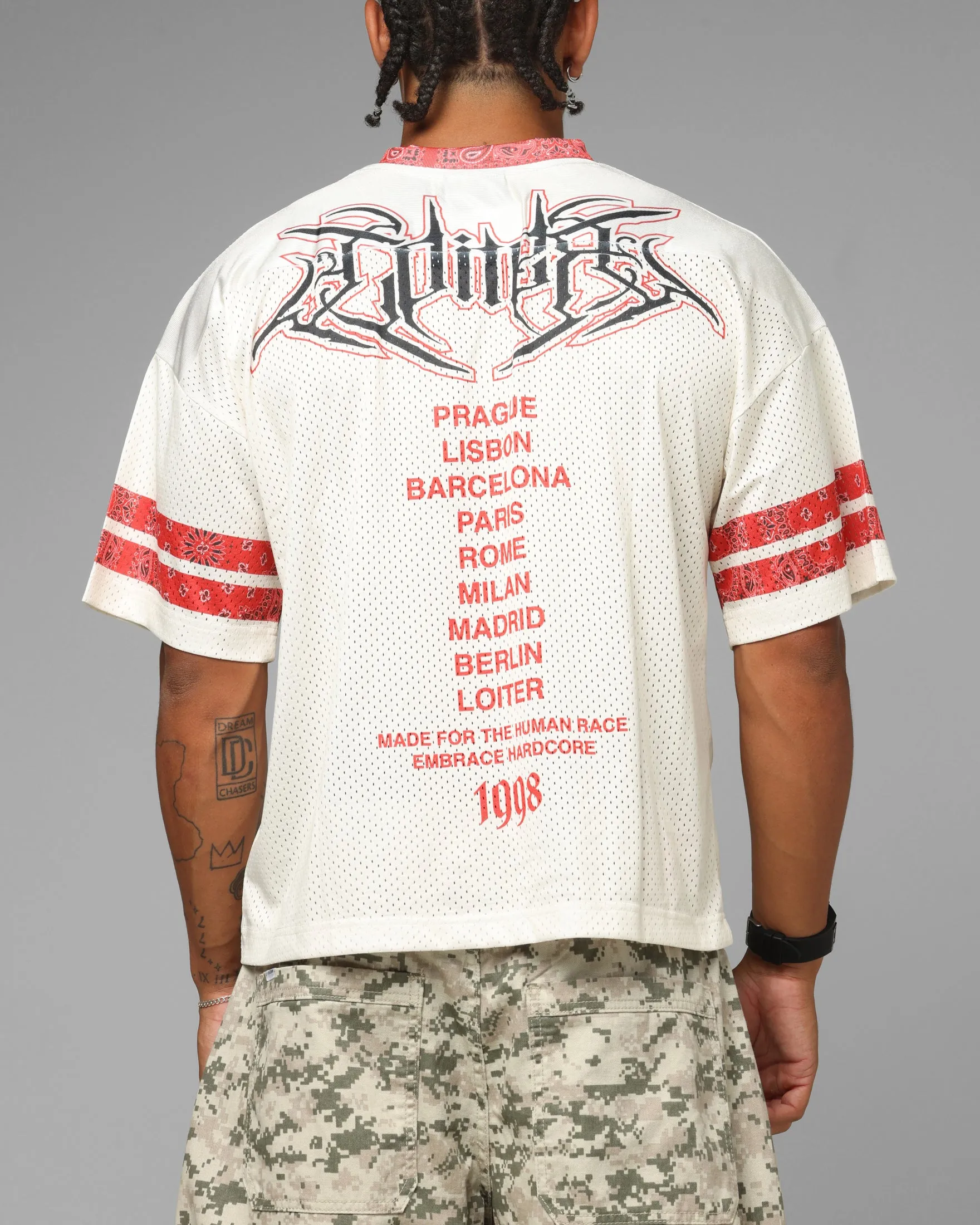 Loiter Hardcore Jersey Off White/Red sold by Culture Kings product image thumbnail 2