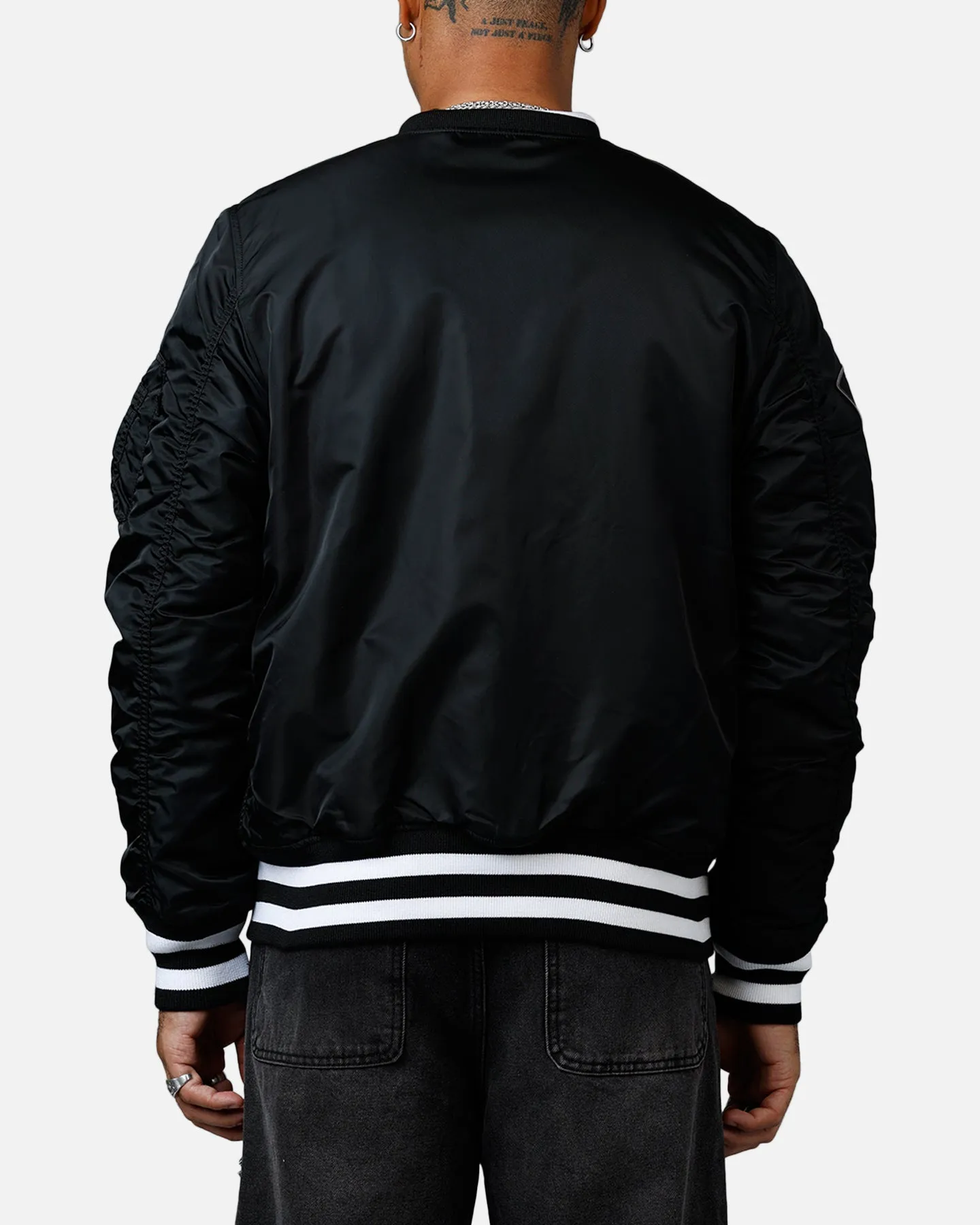 New Era X Alpha Series X NFL Las Vegas Raiders MA-1 Bomber Jacket Black sold by Culture Kings product image thumbnail 2