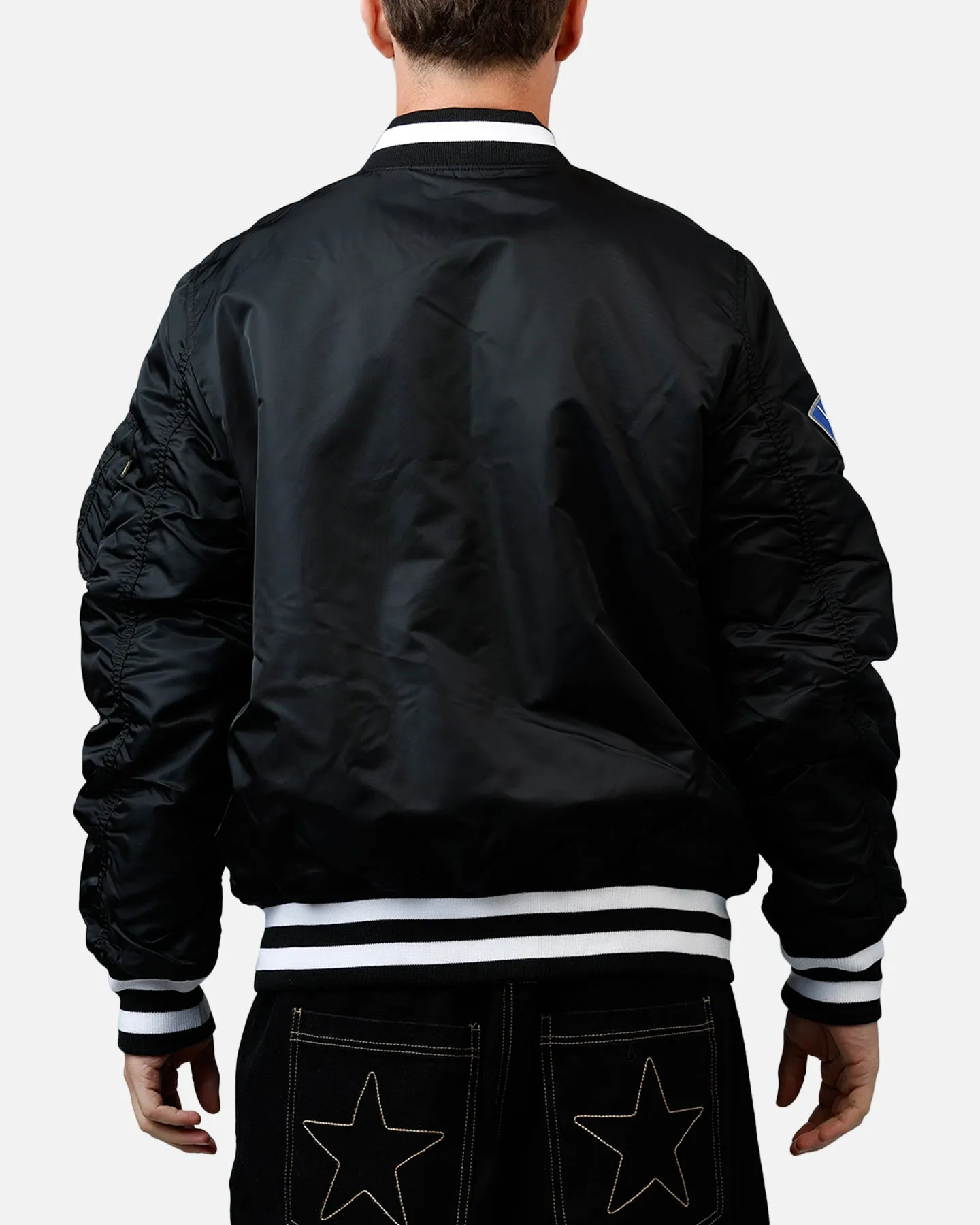 New Era X Alpha Series X MLB Los Angeles Dodgers MA-1 Bomber Jacket Black sold by Culture Kings product image thumbnail 2