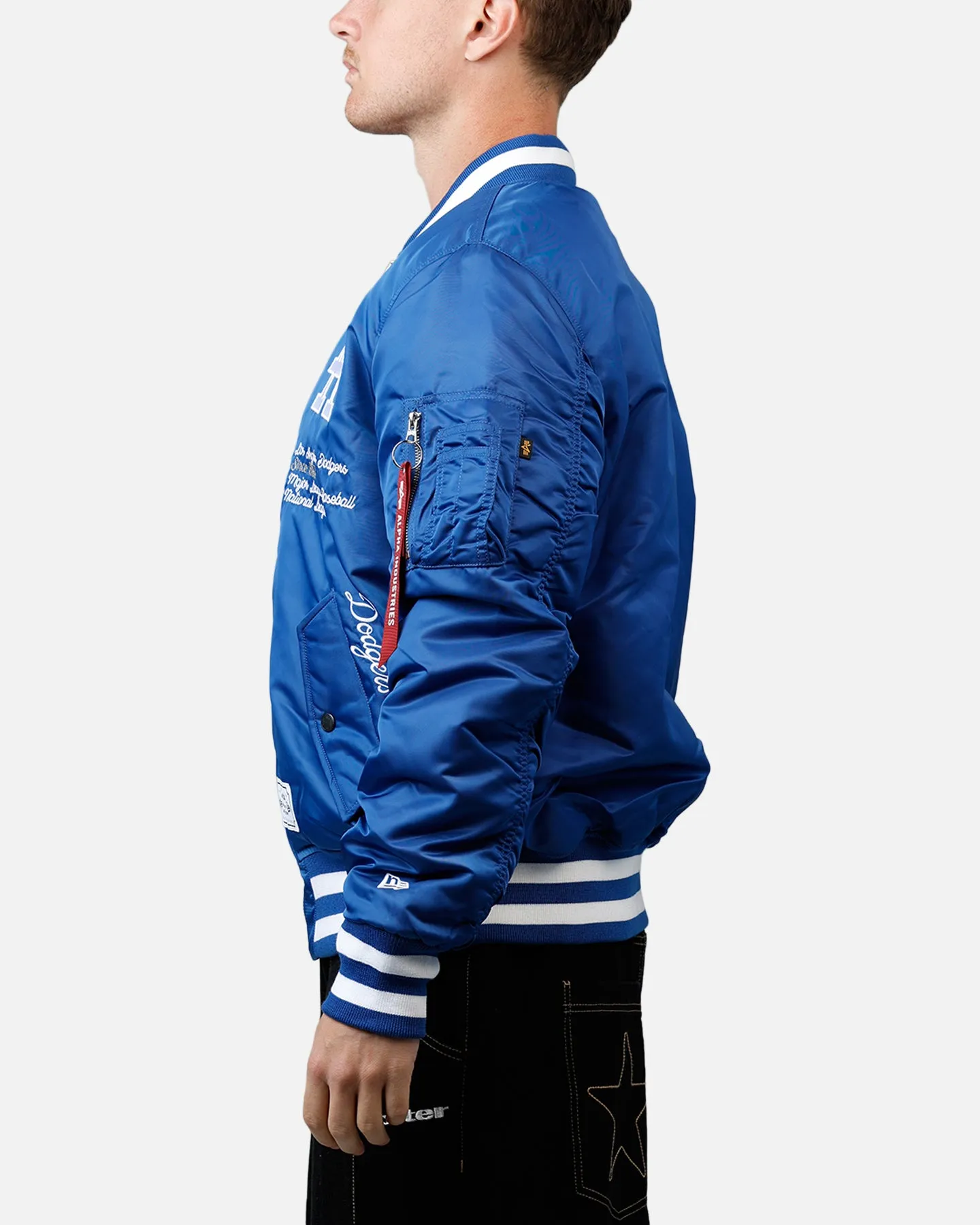 New Era X Alpha Series X MLB Los Angeles Dodgers MA-1 Bomber Jacket Dark Royal sold by Culture Kings product image thumbnail 5
