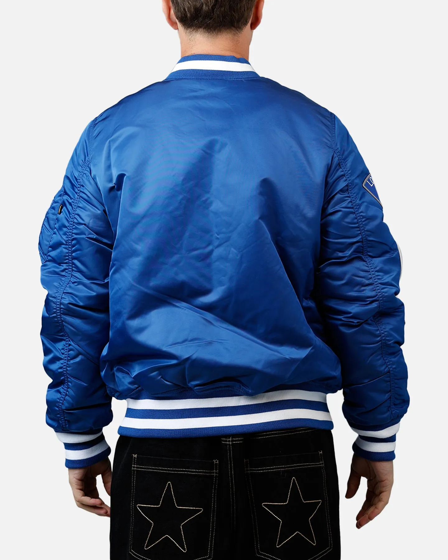 New Era X Alpha Series X MLB Los Angeles Dodgers MA-1 Bomber Jacket Dark Royal sold by Culture Kings product image thumbnail 2