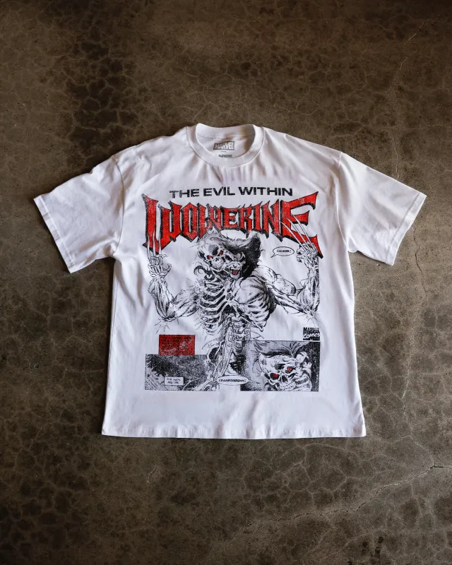 73Studio Marvel X-Men Wolverine Vintage T-Shirt White sold by Culture Kings