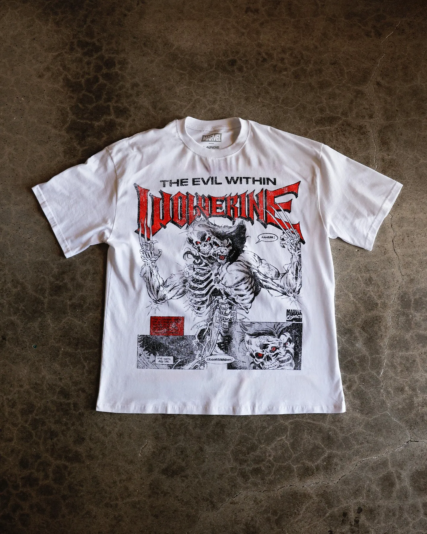 73Studio Marvel X-Men Wolverine Vintage T-Shirt White sold by Culture Kings