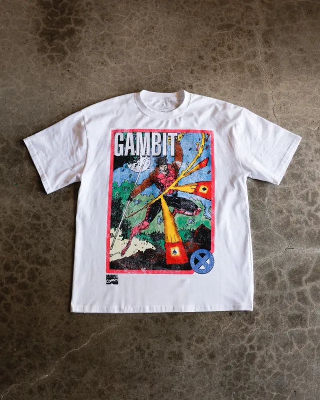 73Studio Marvel X-Men Gambit Vintage T-Shirt White sold by Culture Kings