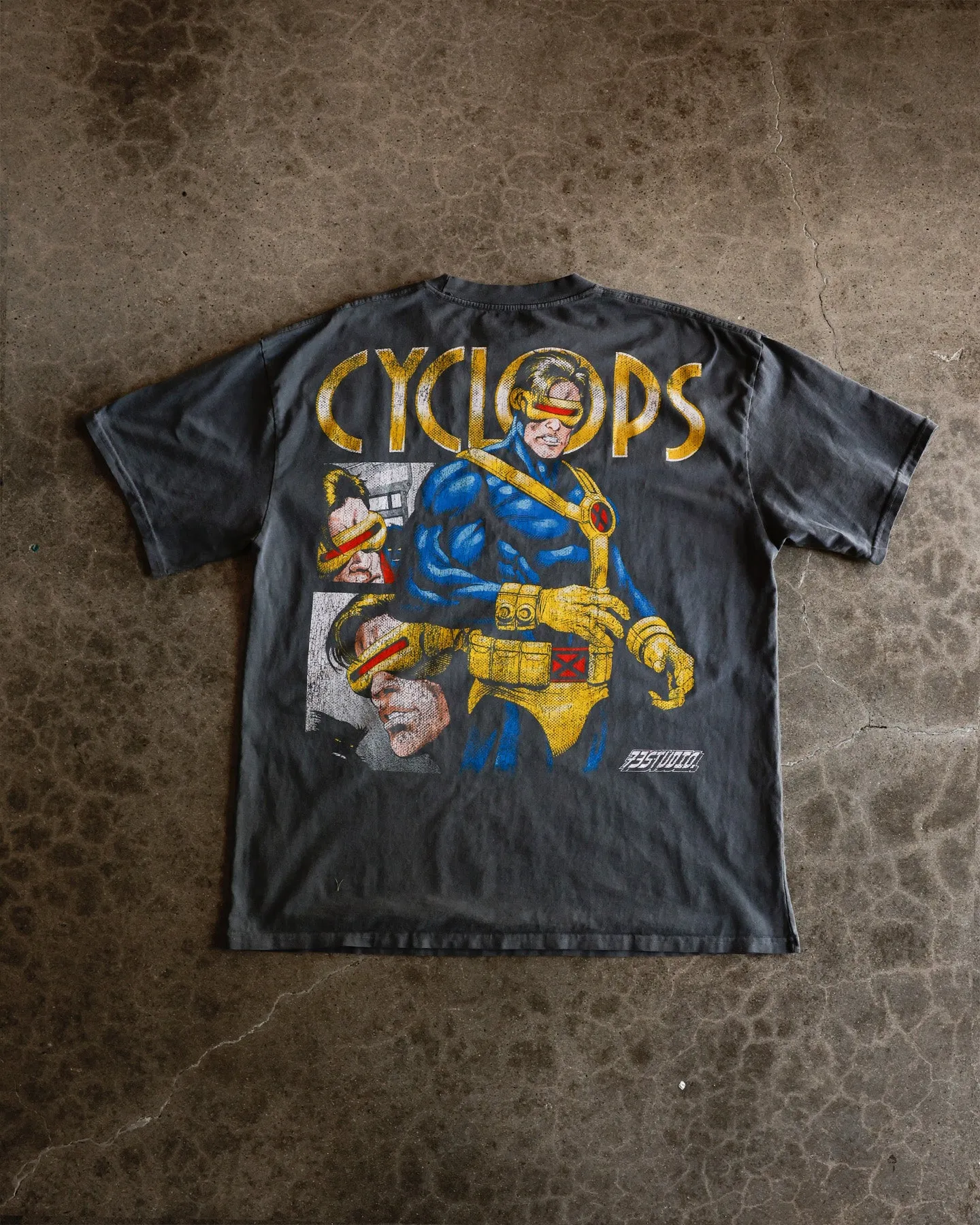 73Studio Marvel X-Men Cyclops Vintage T-Shirt Charcoal sold by Culture Kings product image thumbnail 2
