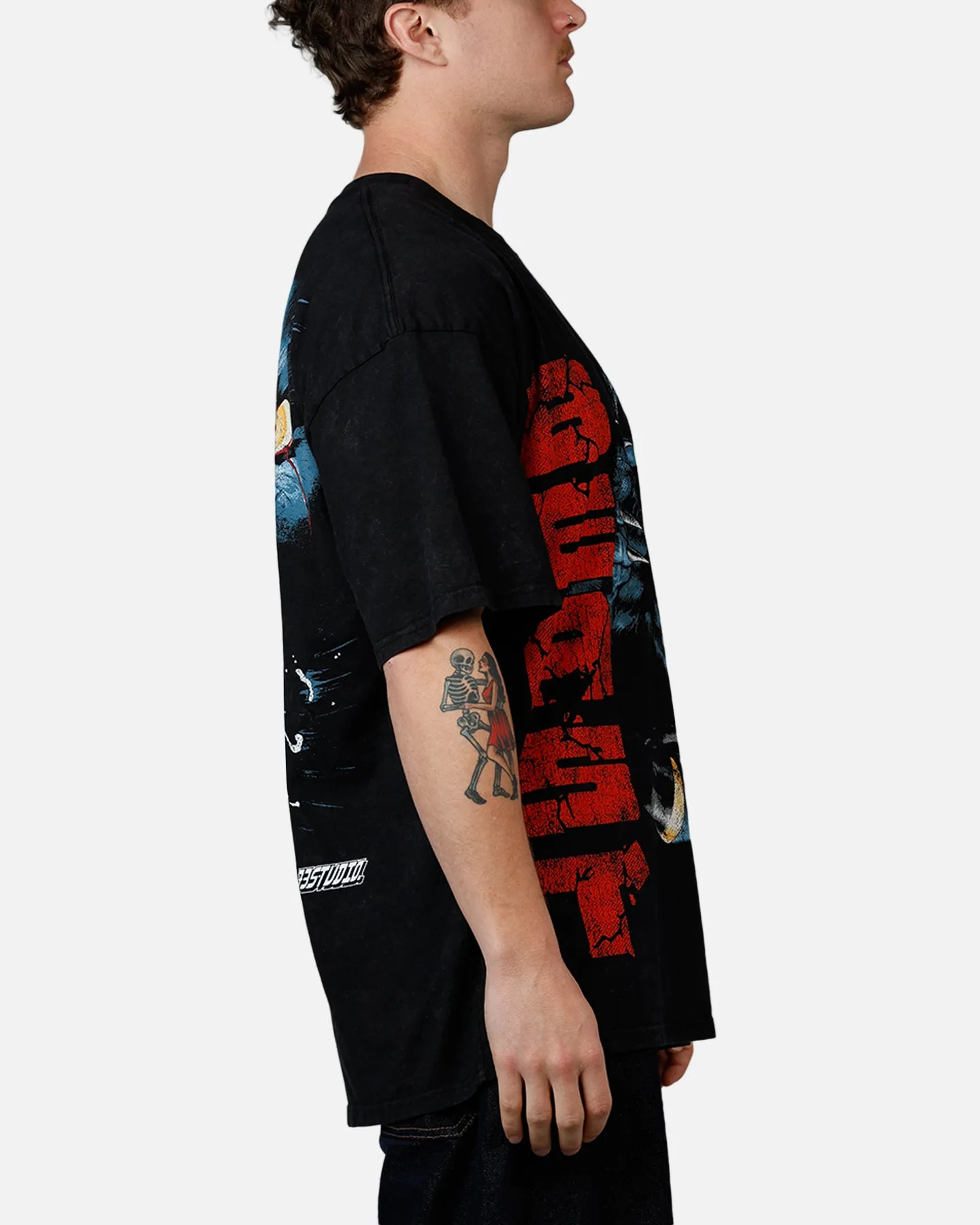 73Studio Marvel X-Men Beast Vintage T-Shirt Black Acidwash sold by Culture Kings product image thumbnail 4