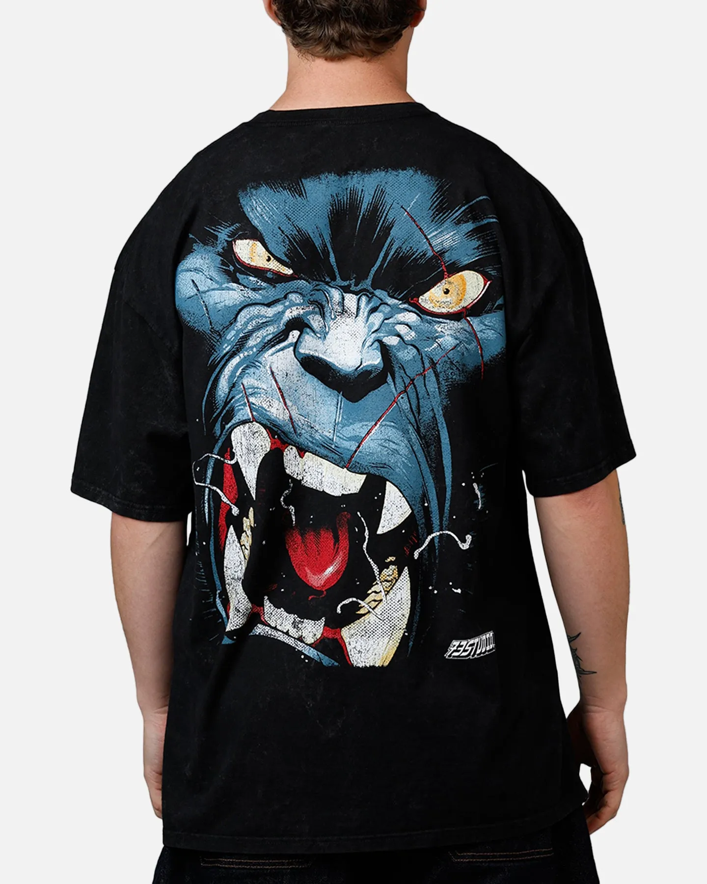 73Studio Marvel X-Men Beast Vintage T-Shirt Black Acidwash sold by Culture Kings product image thumbnail 2