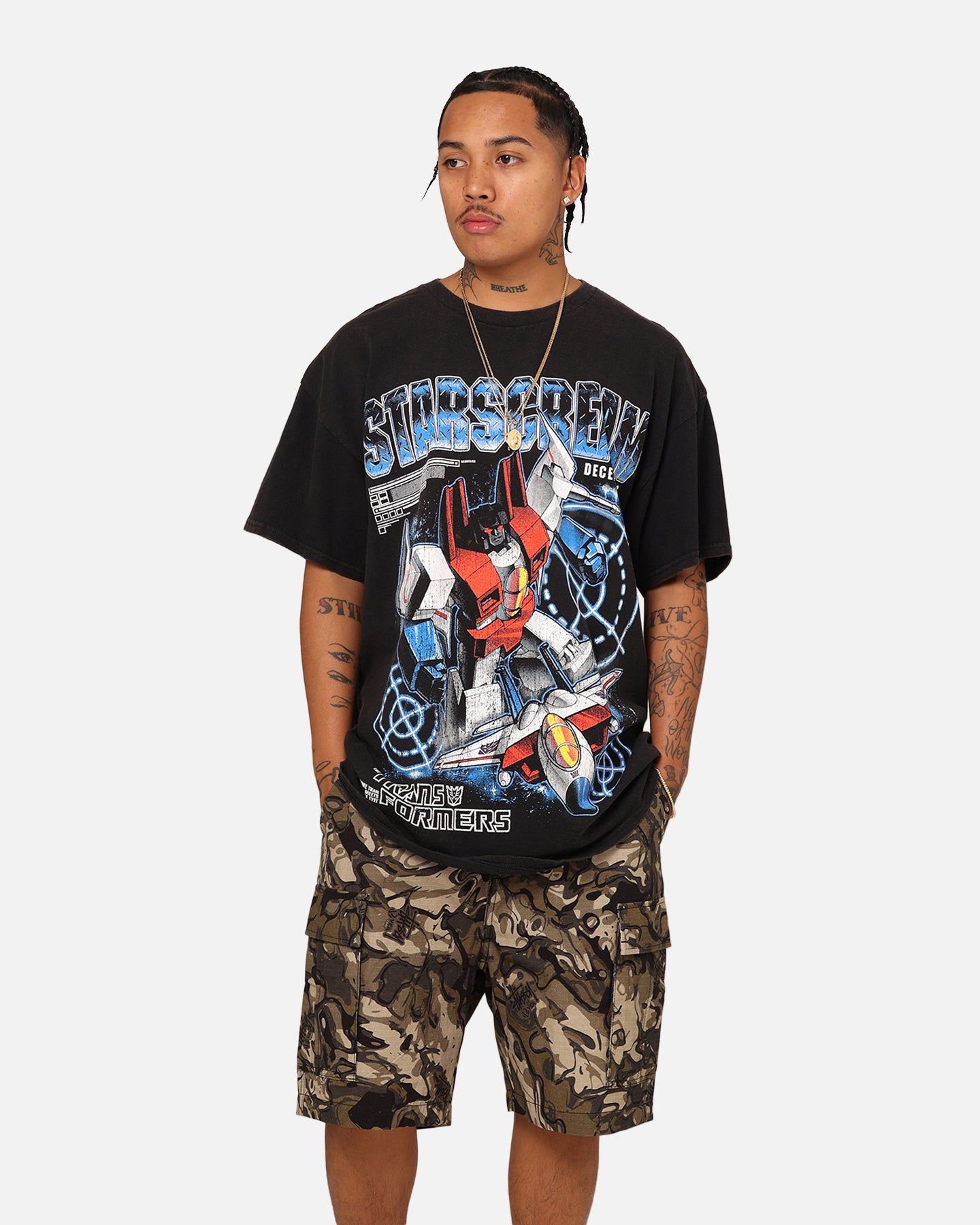 Goat Crew X Transformers Starscream Vintage T-Shirt Black Wash sold by Culture Kings
