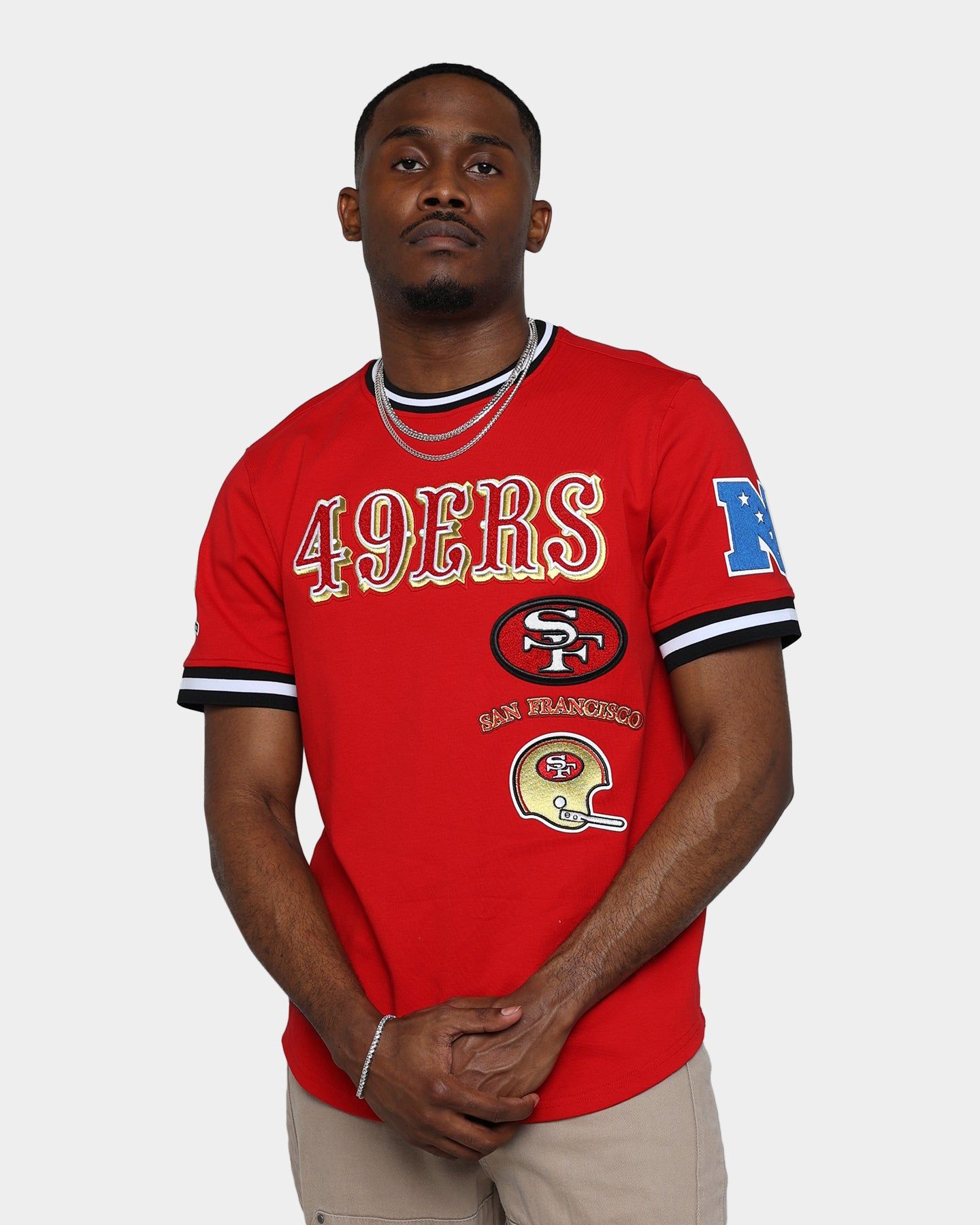 Pro Standard San Francisco 49ers Retro Classic T-Shirt Red/Black sold by Culture Kings