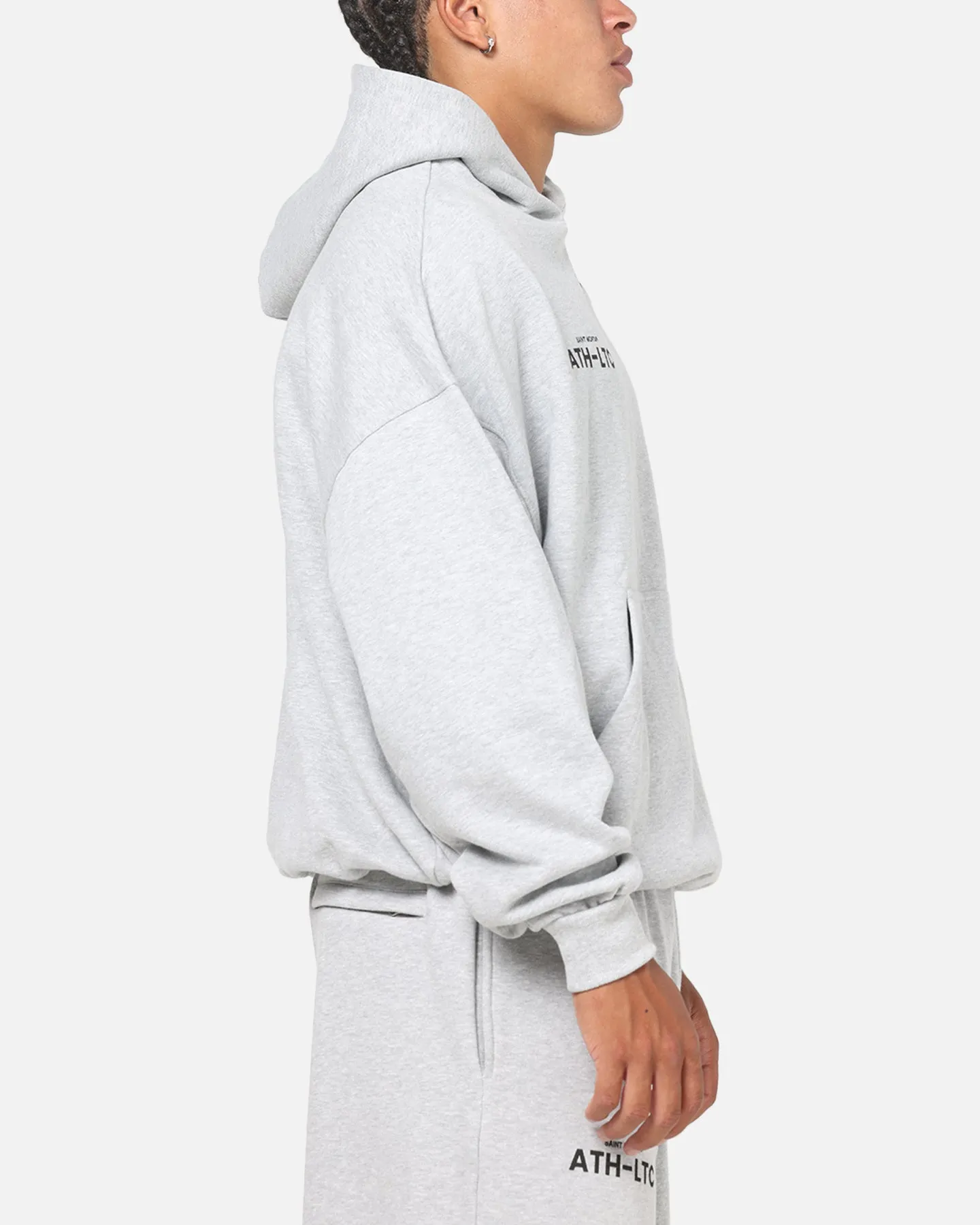 Saint Morta Athltc S2 Boxy Hoodie Grey Marle sold by Culture Kings product image thumbnail 4