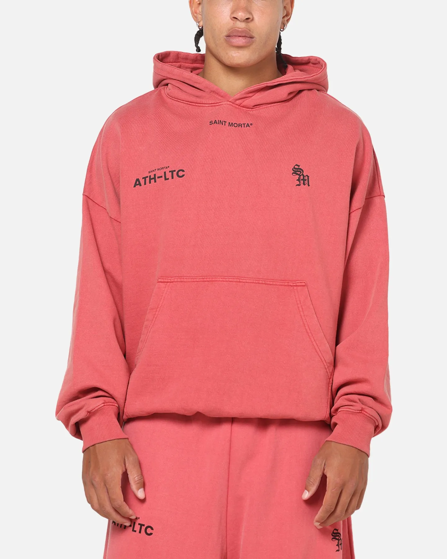 Saint Morta Athltc S2 Boxy Hoodie Pigment Washed sold by Culture Kings