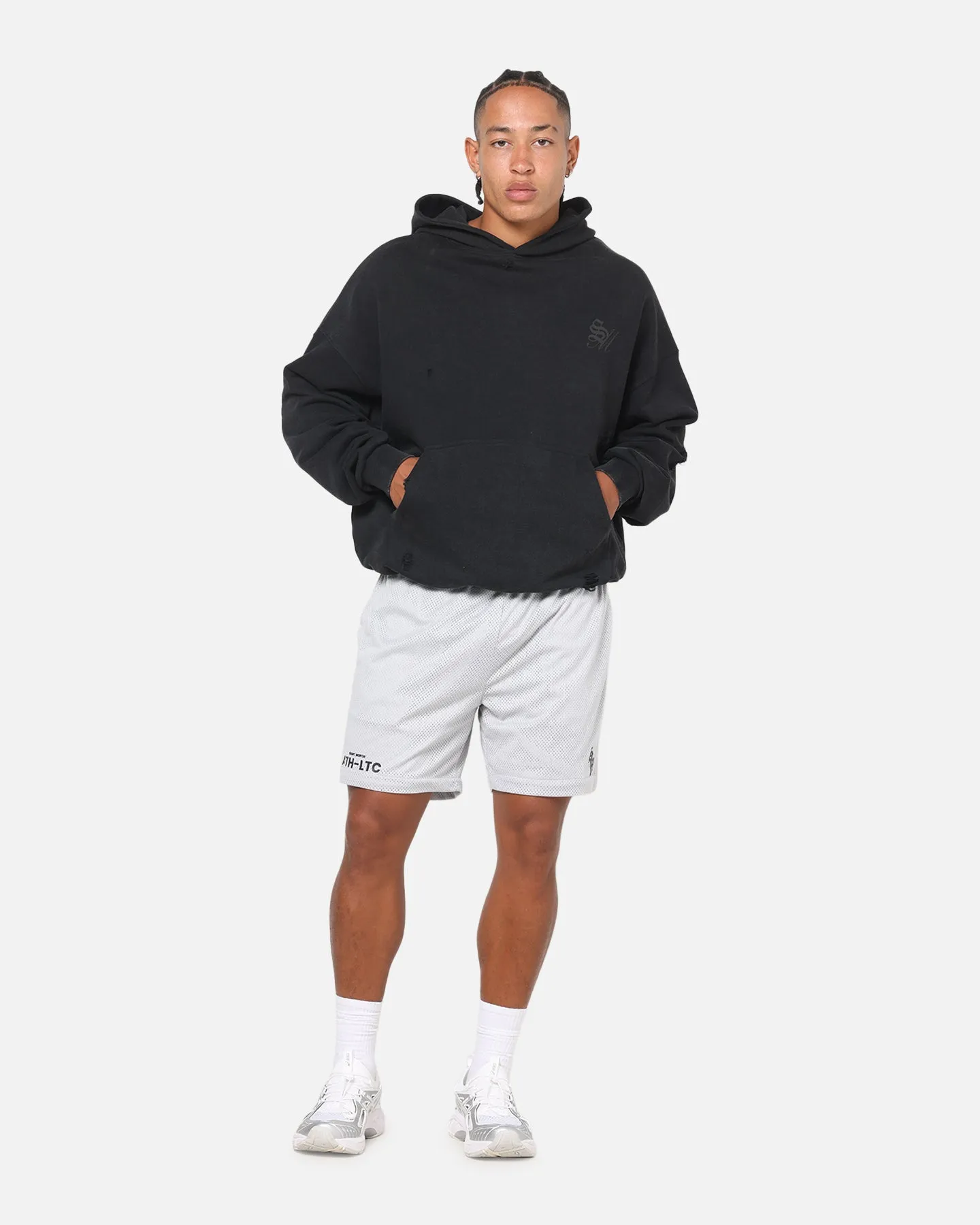 Saint Morta Athltc Mesh Shorts Grey sold by Culture Kings product image thumbnail 2