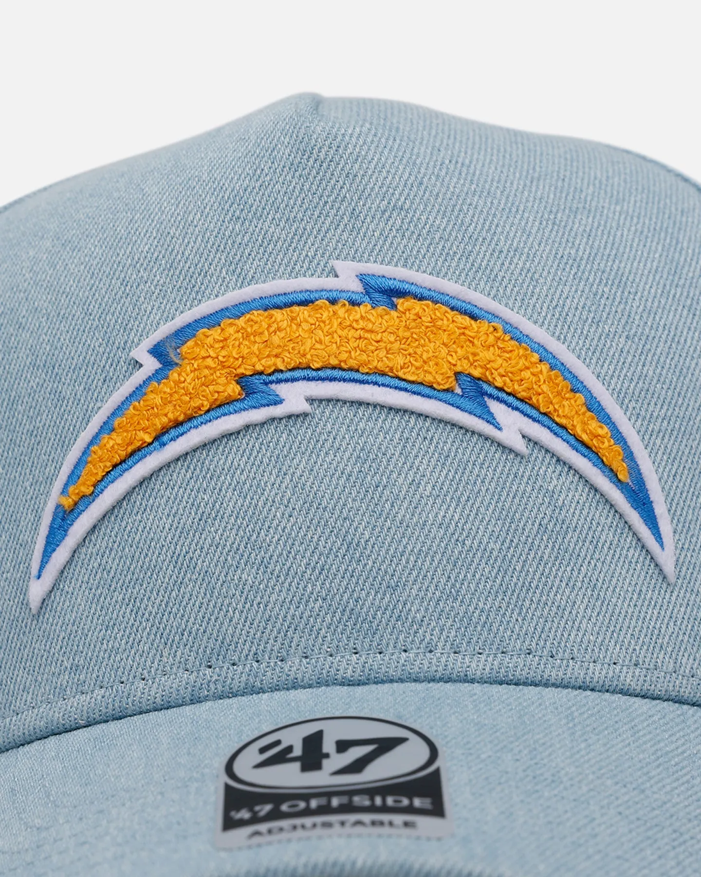 47 Brand Los Angeles Chargers 'Denim Chenille' 47 Offside Strapback Denim sold by Culture Kings product image thumbnail 5