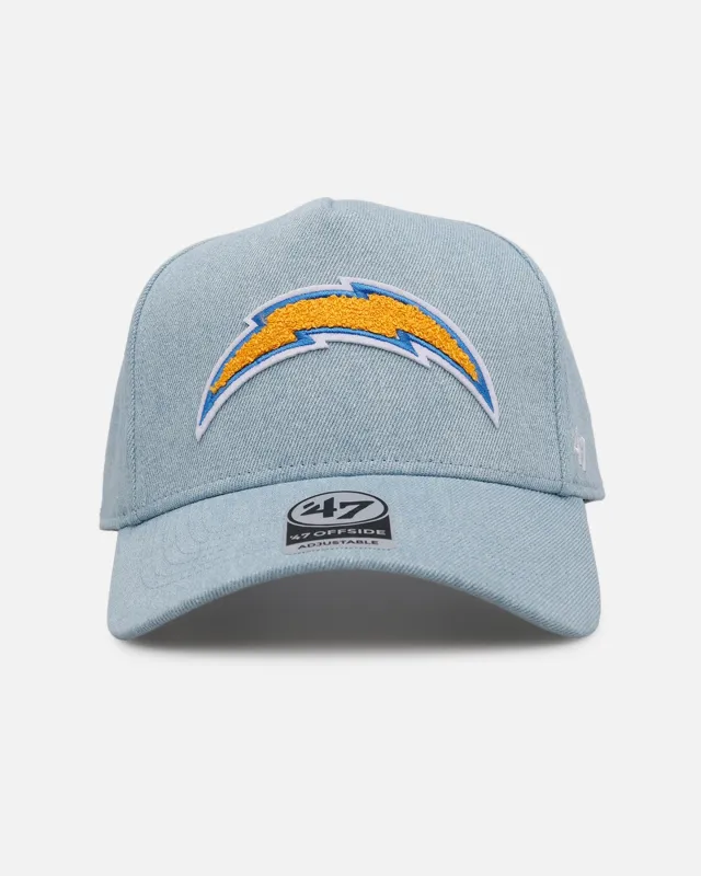 47 Brand Los Angeles Chargers 'Denim Chenille' 47 Offside Strapback Denim sold by Culture Kings