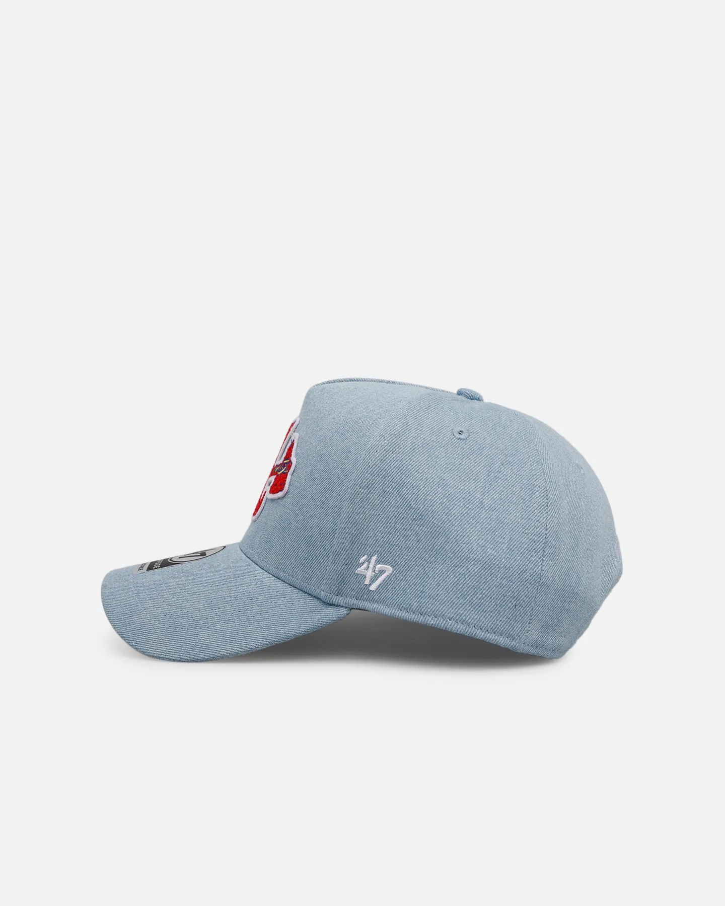 47 Brand Atlanta Braves 'Denim Chenille' 47 Offside Snapback Denim sold by Culture Kings product image thumbnail 4