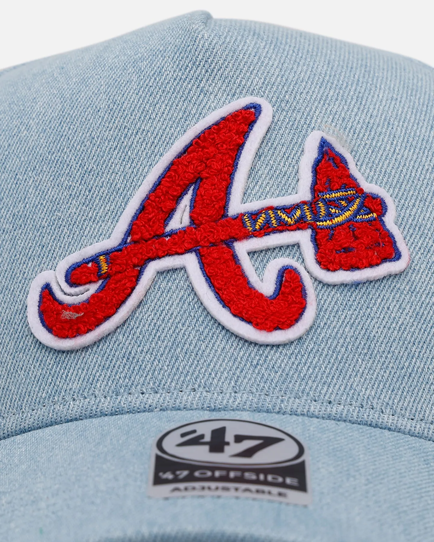 47 Brand Atlanta Braves 'Denim Chenille' 47 Offside Snapback Denim sold by Culture Kings product image thumbnail 5