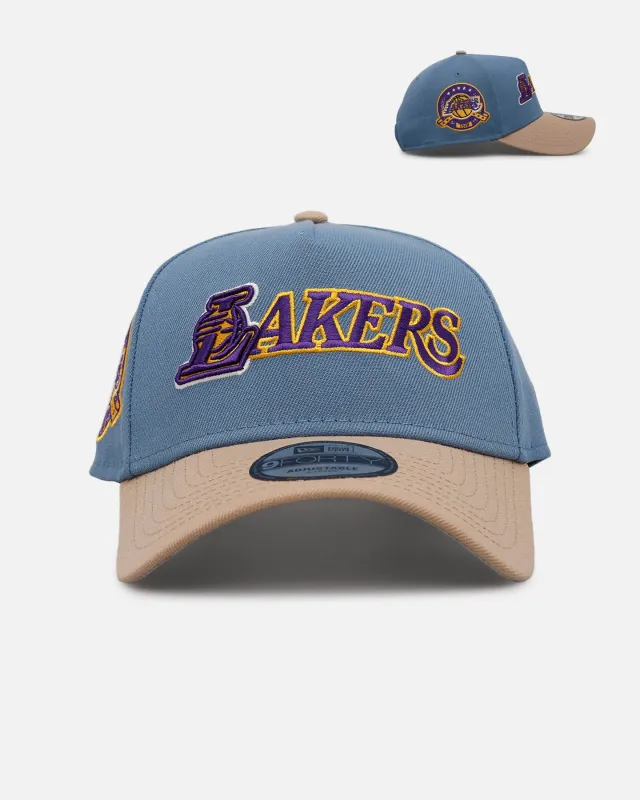 New Era Los Angeles Lakers 'Easy Breezy' 9FORTY A-Frame Snapback Blue/Tan made by New Era