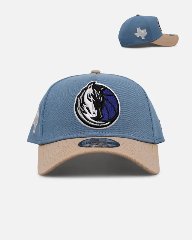 New Era Dallas Mavericks 'Easy Breezy' 9FORTY A-Frame Snapback Blue/Tan sold by Culture Kings