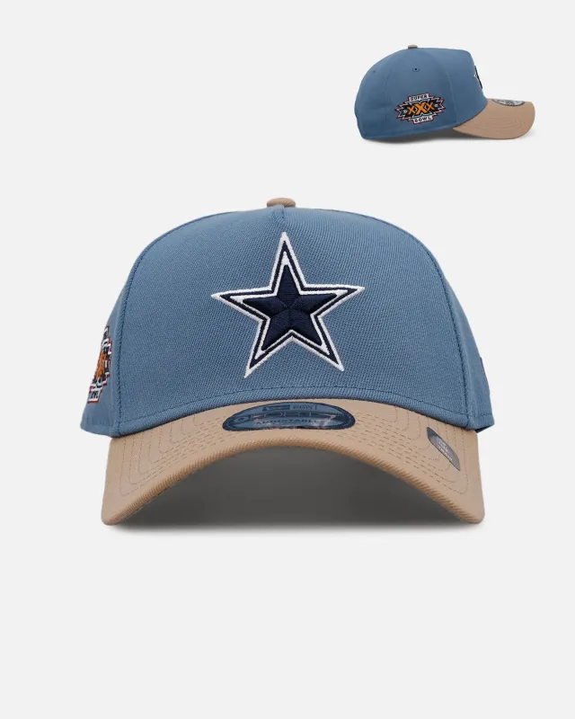 New Era Dallas Cowboys 'Easy Breezy' 9FORTY A-Frame Snapback Blue/Tan sold by Culture Kings