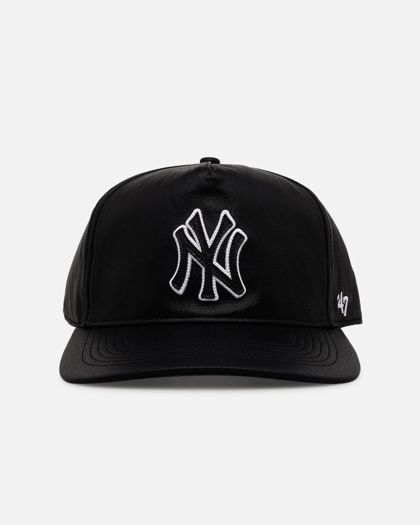 47 Brand New York Yankees 'Leather' Hitch Strapback Black sold by Culture Kings