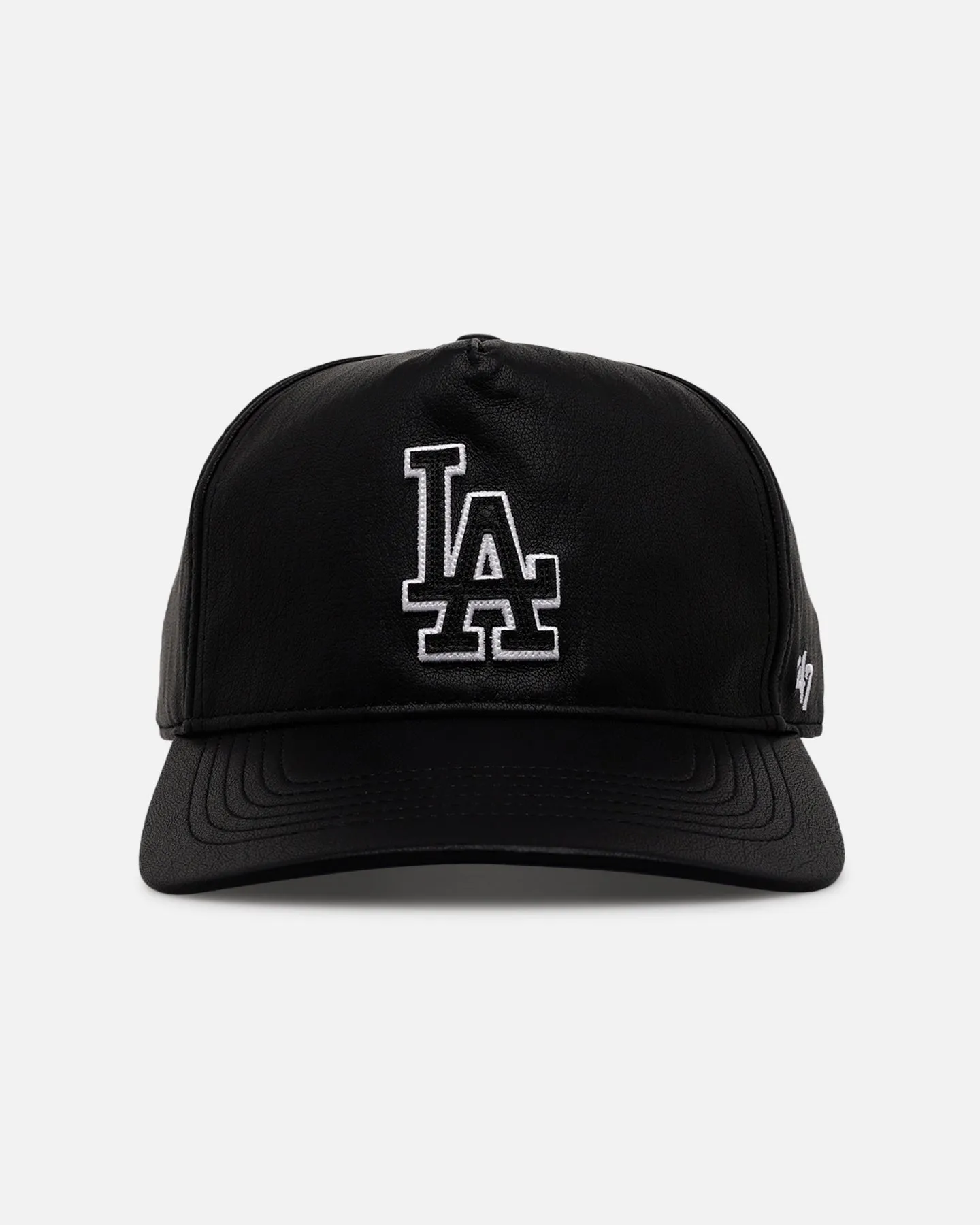 47 Brand Los Angeles Dodgers 'Leather' Hitch Strapback Black sold by Culture Kings