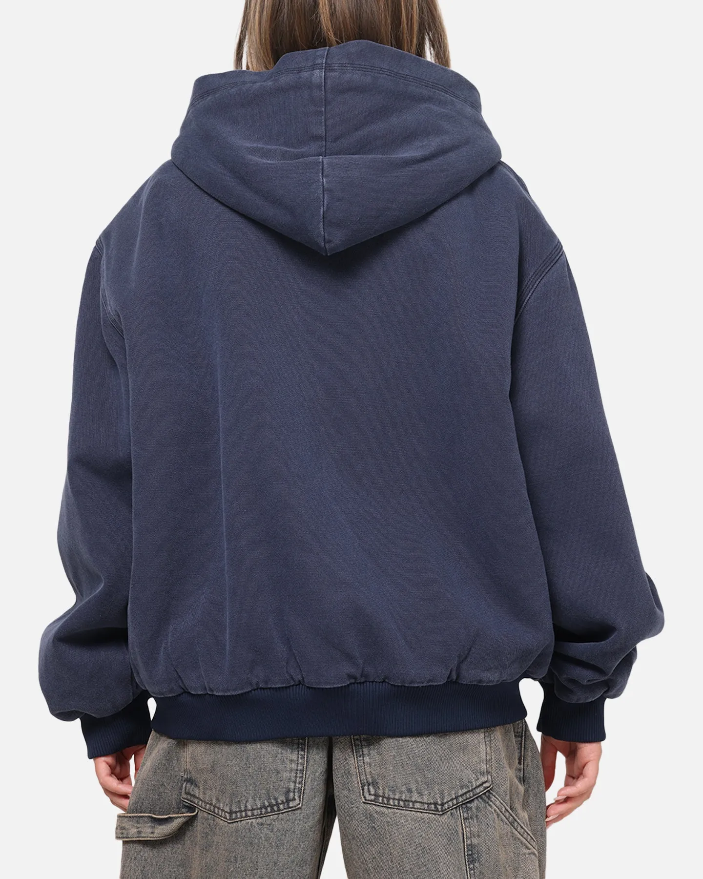 Carre Sherpa Lined Zip Hoodie Navy sold by Culture Kings product image thumbnail 3